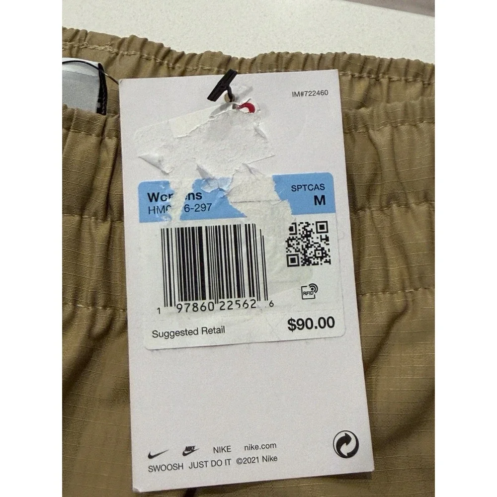 Nike Everything Wovens Cargo Pants Parachute Beige HM6976-297 Womens M NWT